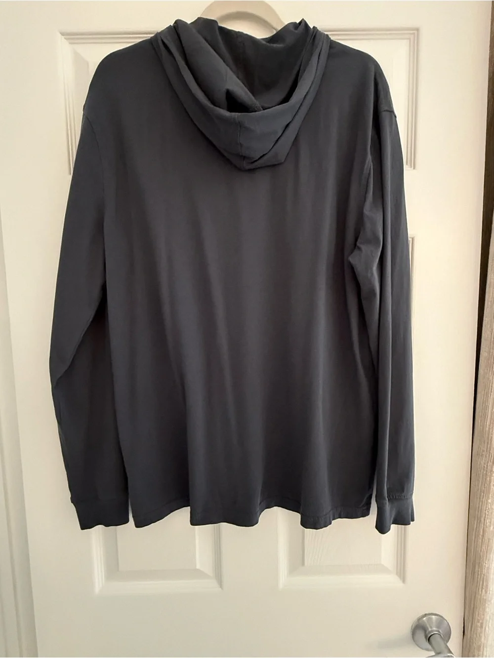 J. Crew Washed Hooded Tee in Black